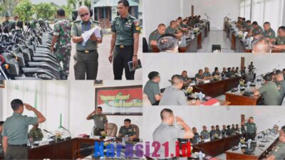 Jelang Sertijab Danrem 133/NW, Korem 133/NW Terima Tim Verifikasi Itdam XIII/Merdeka