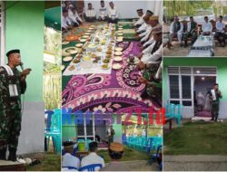 Bhabinsa Koramil 1315-05/Boliyohuto Berikan Tausiah Acara 7 Hari Atas Meninggalnya Warga Binaan