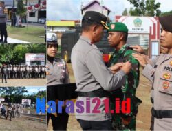 Polres Boalemo Gelar Upacara OPS Mantap Praja Otanaha dan Simulasi Pengamanan Tahapan Pemili 2024