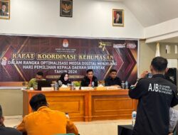 KPU Boalemo Gelar Rapat Koordinasi Kehumasan bersama Insan Pers