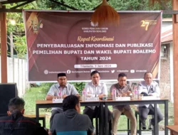 KPU Boalemo Gelar Rapat Koordinasi bersama Media