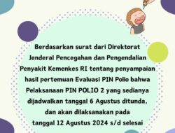 PKM Paguyaman Tunda Pelaksanaan PIN Polio, Berikut Jadwalnya