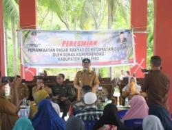 Sherman Moridu Resmikan Pasar Rakyat Dulupi