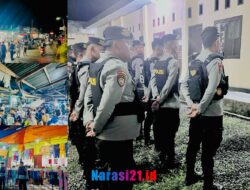 Jelang Idul Fitri Samapta Polres Boalemo Lakukan Patroli dan Monitoring