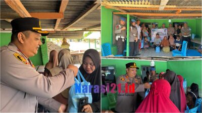 AKBP Sigit Rahayudi Salurkan Bantuan Kepada Warga Terdampak Banjir di Desa Potanga