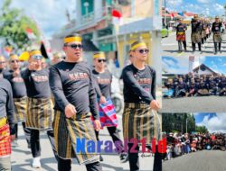 KKSS Boalemo Ikut Meriahkan Gerak Jalan Perayaan HUT Kemerdekaan RI