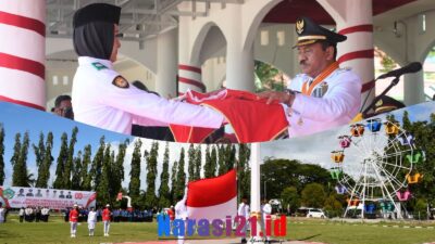 Paskibraka Boalemo Sukses Kibarkan Sang Merah Putih