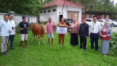 Kesra Boalemo Terima Hewan Qurban Bank SulutGo