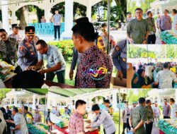 Gerakan Pangan Murah Polres Boalemo Bantu Masyarakat Dapat Sembako Harga Terjangkau