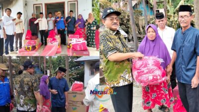 Rum Pagau Serahkan Bantuan kepada Korban Kebakaran di Desa Tangkobu