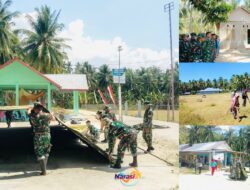 Kodim 1316/Boalemo Matangkan Persiapan Pembukaan TMMD ke-128 Bersama Warga Desa Hutamonu