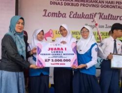 SMPN 1 Tapa Harumkan Bone Bolango Tingkat Provinsi Gorontalo