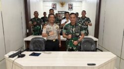 Danyonif TP 915/Bitu’o Silaturahmi ke Polres Boalemo, Perkuat Sinergitas TNI-Polri