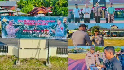 Polres Boalemo Gelar Doa Bersama Lintas Agama, Galang Solidaritas untuk Korban Bencana di NTT
