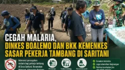 Dinkes Boalemo Bagikan Chemoprevention Malaria pada Penambang Saritani
