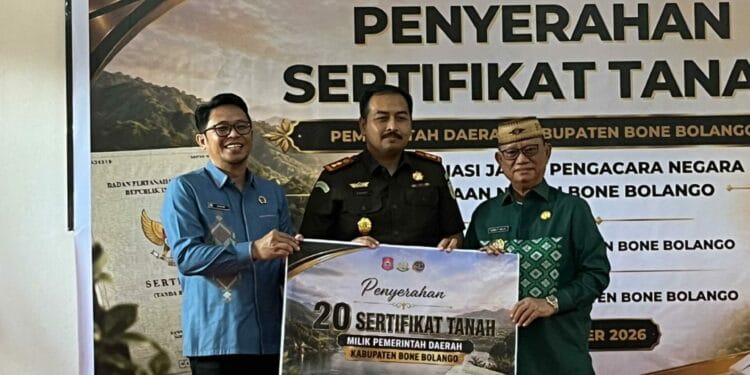 Pemkab Bone Bolango Bersama Kejari dan BPN Perkuat Pengamanan Aset Daerah.(Foto Diskominfo Bone Bolango)