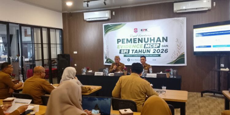 Cegah Warning KPK, Sekda Bone Bolango Minta OPD Genjot Evidence MCSP 2026.(Foto: Diskominfo Bone Bolango)