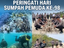 Peringati Hari Sumpah Pemuda ke-98, Kapolres Boalemo dan POSSI Bangun Rumah Ikan di Pulau Asiangi