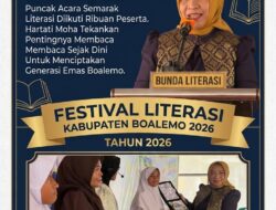 Hartati Pagau Moha Buka Festival Literasi Boalemo 2026